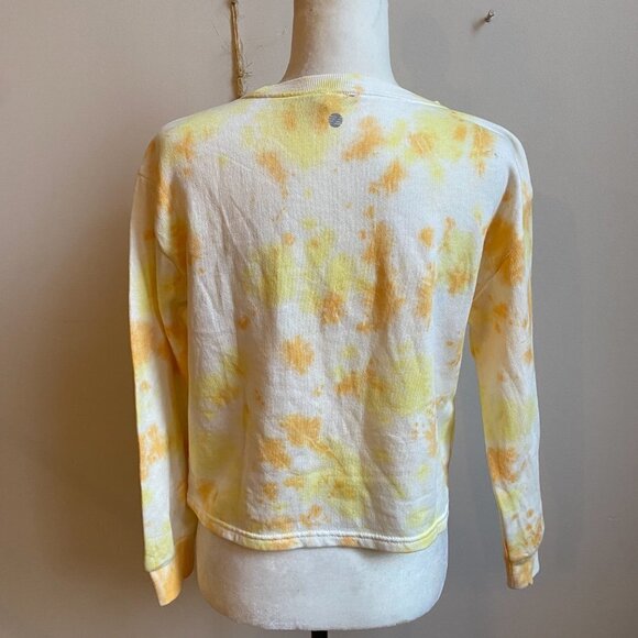 Z By Zella BNWOT "Sunset" Tie Dye Sweatshirt Pullover Cropped - Picture 4 of 7